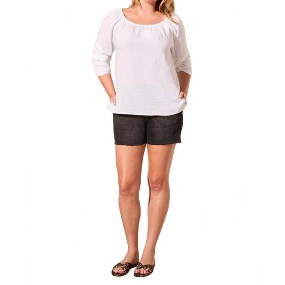 TRIBAL Tops - NEW TRIBAL cotton gauze convertible top in white